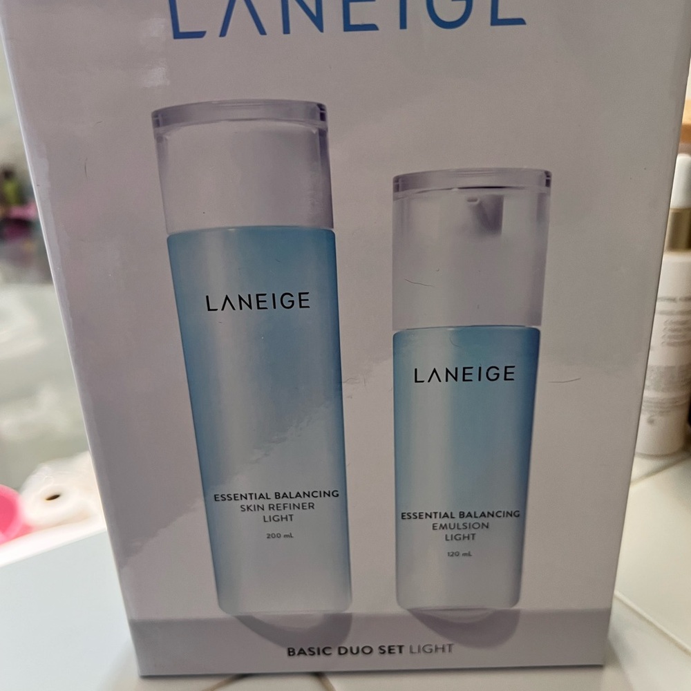 $68 New Laneige Essential Balancing Light Basic Duo Set 5pc K-Beauty Skincare